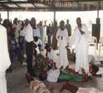 Rev. Bah ministers deliverance at a revival